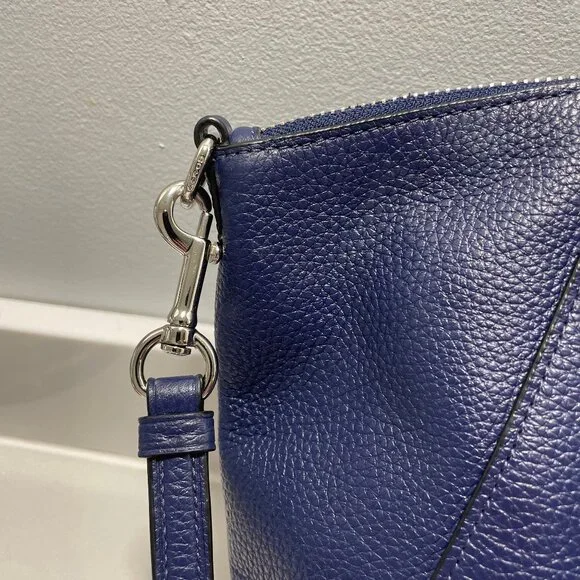 Coach Prairie Satchel - Navy Blue and Silver - Picture 9 of 14